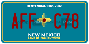 AFFC78  license plate in NM