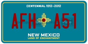 AFHA51  license plate in NM