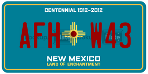 AFHW43  license plate in NM