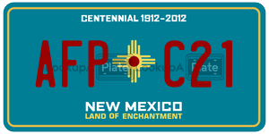 AFPC21  license plate in NM