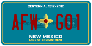 AFWG01  license plate in NM