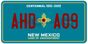 AHDA09  license plate in NM