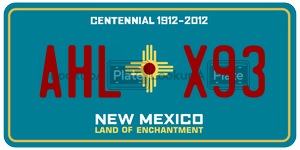 AHLX93  license plate in NM