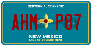 AHMP87  license plate in NM