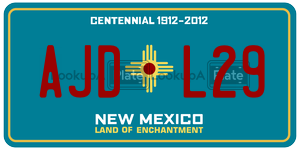 AJDL29  license plate in NM