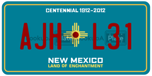 AJHL31  license plate in NM