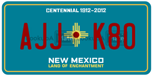 AJJK80  license plate in NM