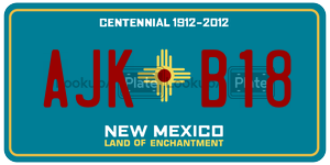 AJKB18  license plate in NM