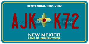 AJKK72  license plate in NM