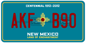 AKFB90  license plate in NM