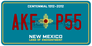 AKFP55  license plate in NM