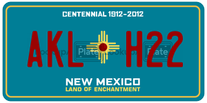 AKLH22  license plate in NM