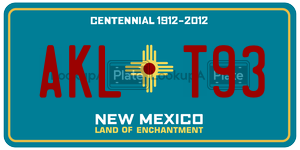 AKLT93  license plate in NM