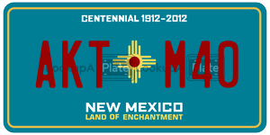 AKTM40 license plate in New Mexico