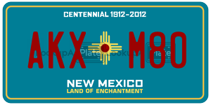 AKXM80  license plate in NM