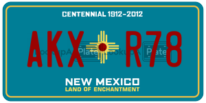 AKXR78  license plate in NM