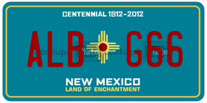 ALBG66  license plate in NM