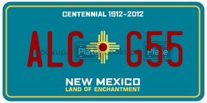 ALCG55  license plate in NM