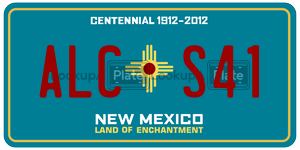 ALCS41  license plate in NM