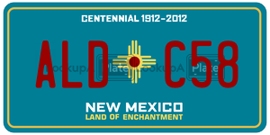 ALDC58  license plate in NM