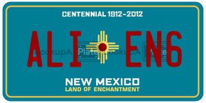 ALIEN6  license plate in NM