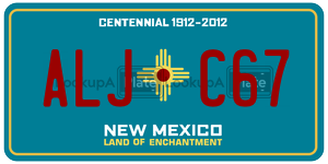 ALJC67  license plate in NM
