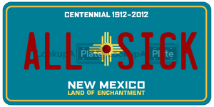 ALLSICK  license plate in NM