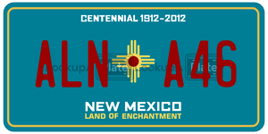 ALNA46  license plate in NM