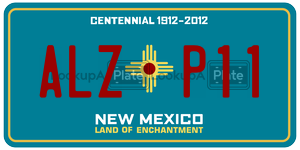 ALZP11  license plate in NM