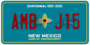 AMBJ15  license plate in NM