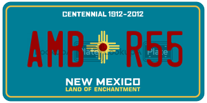AMBR55  license plate in NM
