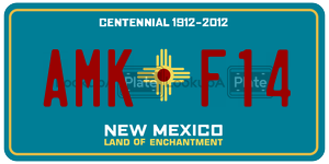 AMKF14  license plate in NM