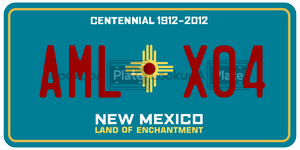 AMLX04 license plate in New Mexico