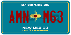 AMNM63  license plate in NM