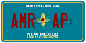AMRAP  license plate in NM