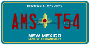 AMST54  license plate in NM