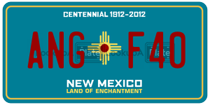 ANGF40  license plate in NM