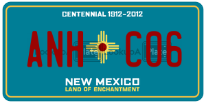 ANHC06  license plate in NM