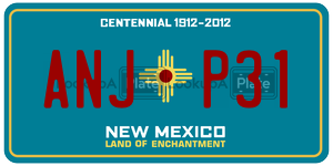 ANJP31  license plate in NM