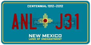 ANLJ31  license plate in NM