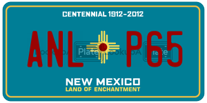 ANLP65  license plate in NM