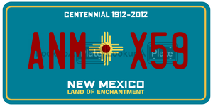 ANMX59  license plate in NM