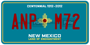 ANPM72  license plate in NM