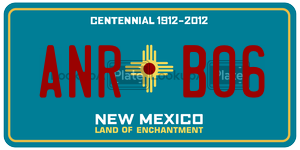 ANRB06  license plate in NM