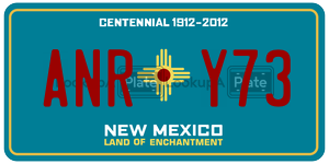 ANRY73  license plate in NM