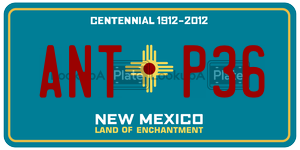 ANTP36  license plate in NM