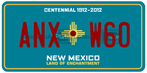ANXW60  license plate in NM