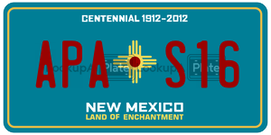 APAS16  license plate in NM
