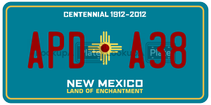 APDA38  license plate in NM