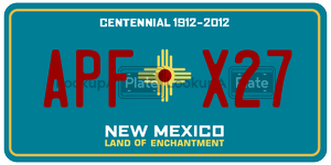 APFX27  license plate in NM